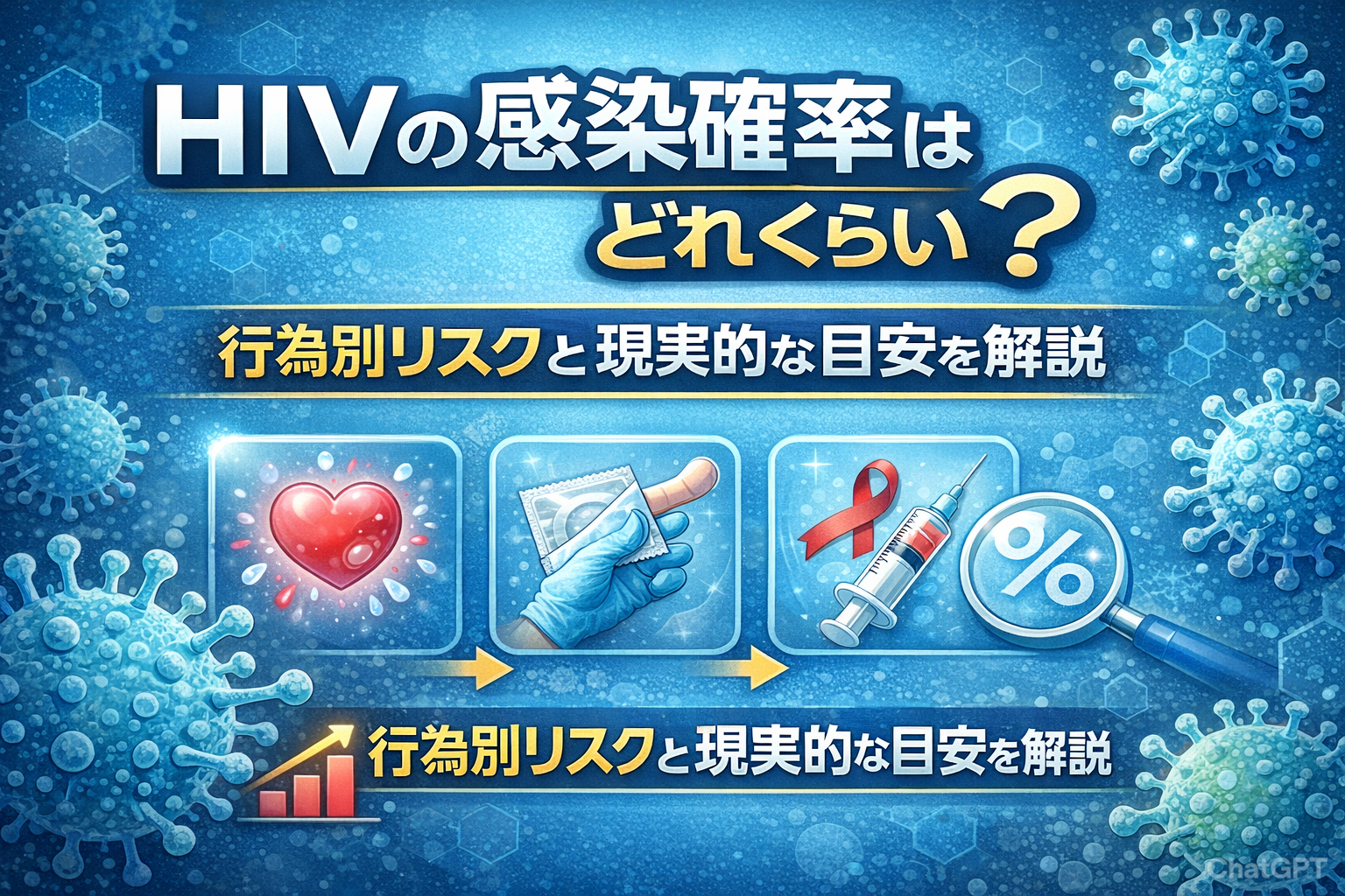 HIVの感染確率はどれくらい？行為別リスクと現実的な目安を解説