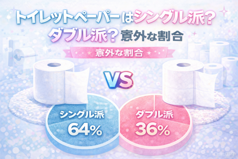 トイレットペーパーはシングル派？ダブル派？意外な割合