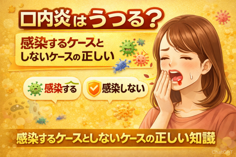 口内炎はうつる？感染するケースとしないケースの正しい知識