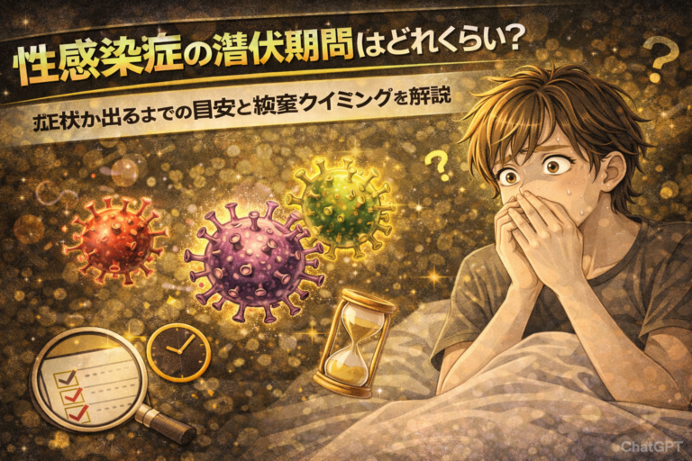 性感染症の潜伏期間はどれくらい？症状が出るまでの目安と検査タイミングを解説