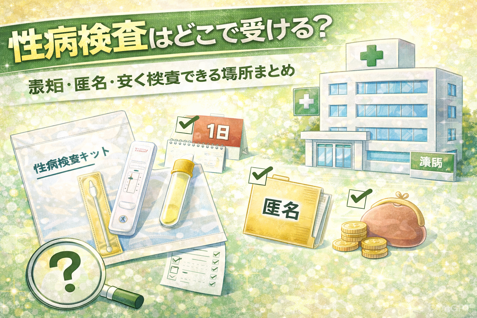 性病検査はどこで受ける？