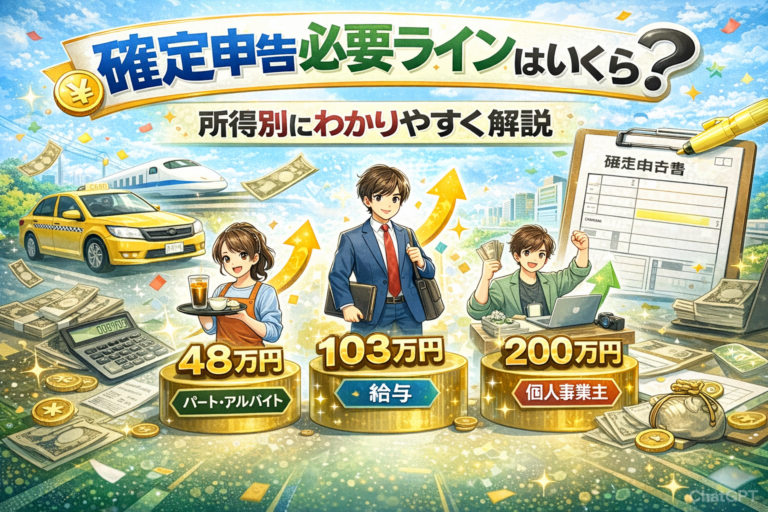 確定申告の必要ラインはいくら？所得別にわかりやすく解説