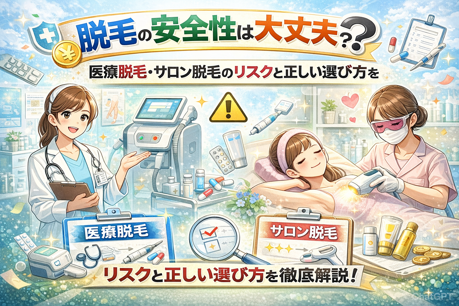 脱毛の安全性は大丈夫？医療脱毛・サロン脱毛のリスクと正しい選び方を徹底解説