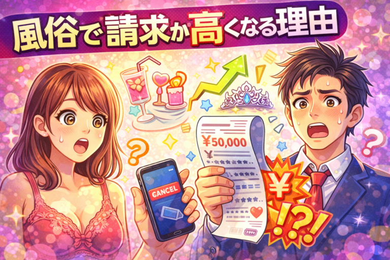 風俗の料金と請求の説明